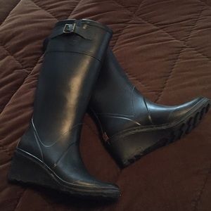 Michael Kors wedged rubber boots